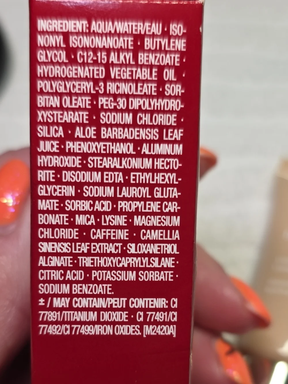 Clarins Instant Concealer 01 Light - Red Box, Cream Tube